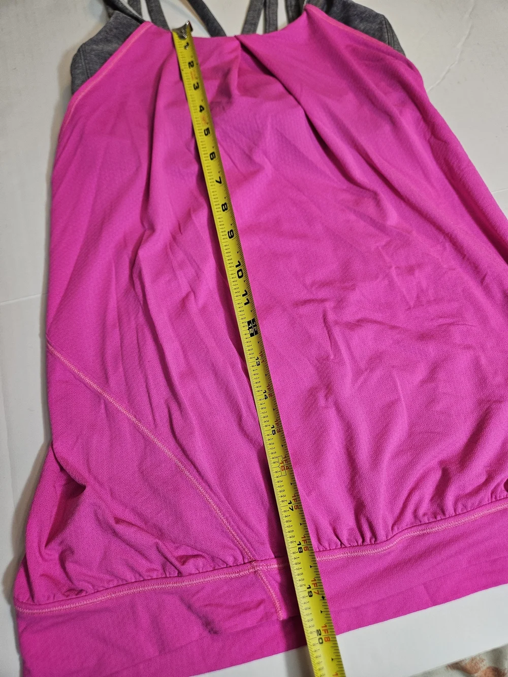 lululemon athletica Pink and Gray Strappy Tank